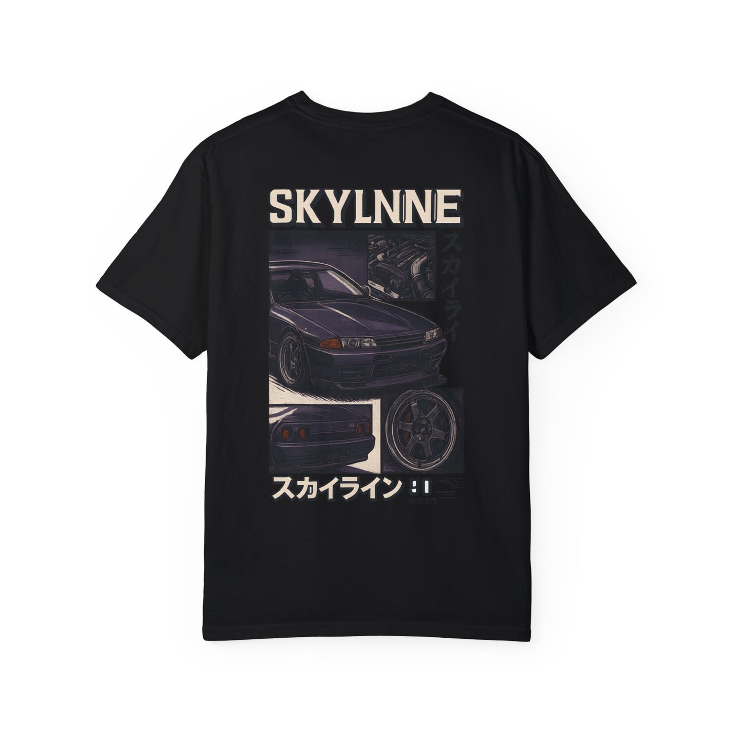 SKYLINE Bold Retro JDM Typography - Nissan R32 Streetwear Graphic
